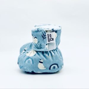 Pantoufles à velcro - Ours hivernal