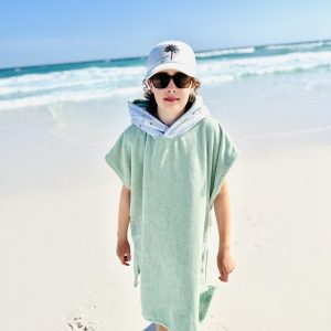 Poncho de bain – bicolore