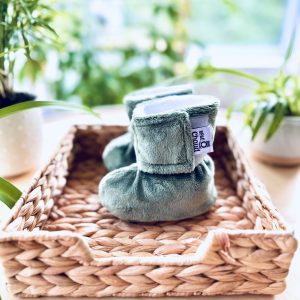 Pantoufles à velcro - Sauge sans relief 24h