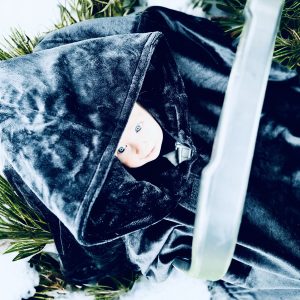 Poncho d'auto en minky