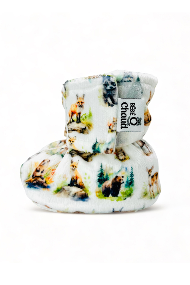 Pantoufles à velcro - Animaux d'amérique