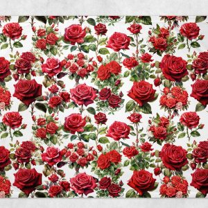 Alternative view of Couverture - Bouquet de rose rouge