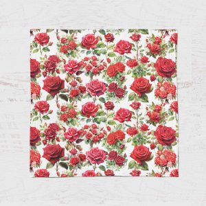 Alternative view of Mousseline - Bouquet de rose rouge 24h