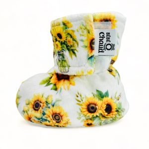 Pantoufles à velcro - Bouquet de tournesole