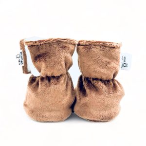 Alternative view of Pantoufles à velcro - Brun sans relief