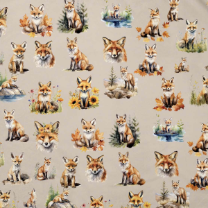 Pantoufles à velcro - Renard de la forêt