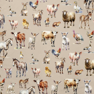 Pantoufles à velcro - Animaux de la ferme