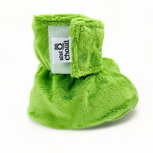 Alternative view of Pantoufles à velcro - Vert pomme sans relief