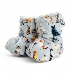 Alternative view of Pantoufles à velcro - Chat aquarelle 24h