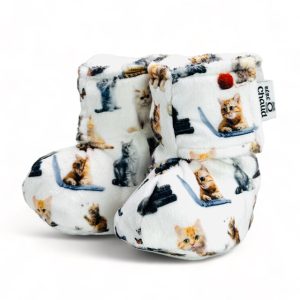 Alternative view of Pantoufles à velcro - Chat de bibliothèque