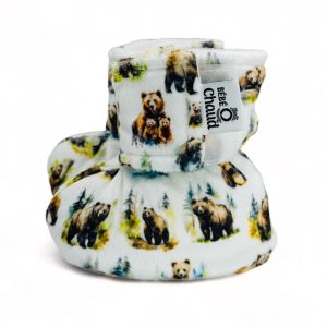 Pantoufles à velcro - Grizzli