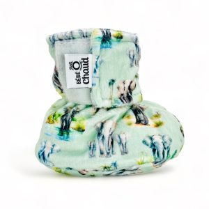 Alternative view of Pantoufles à velcro - Éléphant de la savane