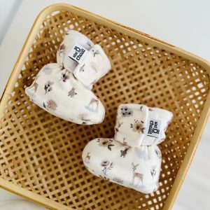 Pantoufles à velcro - Ours boho