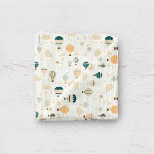 Mousseline - Montgolfière orange 24h