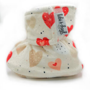 Pantoufles à velcro - Petit coeur