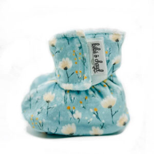 Pantoufles à velcro - Floral bleuté 24h