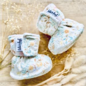 Velcro slippers - Vintage flower